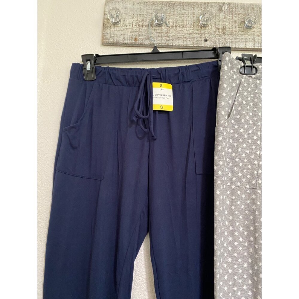 Lucky Brand Women's 2 Pack Lounge Pant Straight Leg Pajama Cozy Comfort - Picture 6 of 11